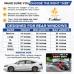 EcoNour Car Window Shade | 100% Protection from Bugs, UV and Car Mosquito Net for Camping | Breathable Mesh Baby Car Window Covers for Privacy Blackout | Pack of 2 (Medium 36