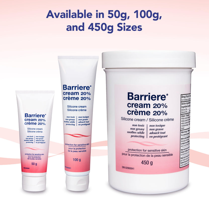 Barriere Silicone Cream for Chapped Skin, Skin Irritants, and Diaper Rash, Non-Greasy, Easy To Apply Skin Cream, 450 gram 🍁 All In One Marketplace Canada