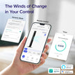 Levoit Smart 42 Inch Tower Fan for Bedroom, 26ft/s Standing Bladeless Fan, Quiet 25dB, 90° Oscillation, Brushless DC Motor, 12 Speeds, 4 Modes, 24H Timer with APP, Works with Alexa 🍁 All In One Marketplace Canada