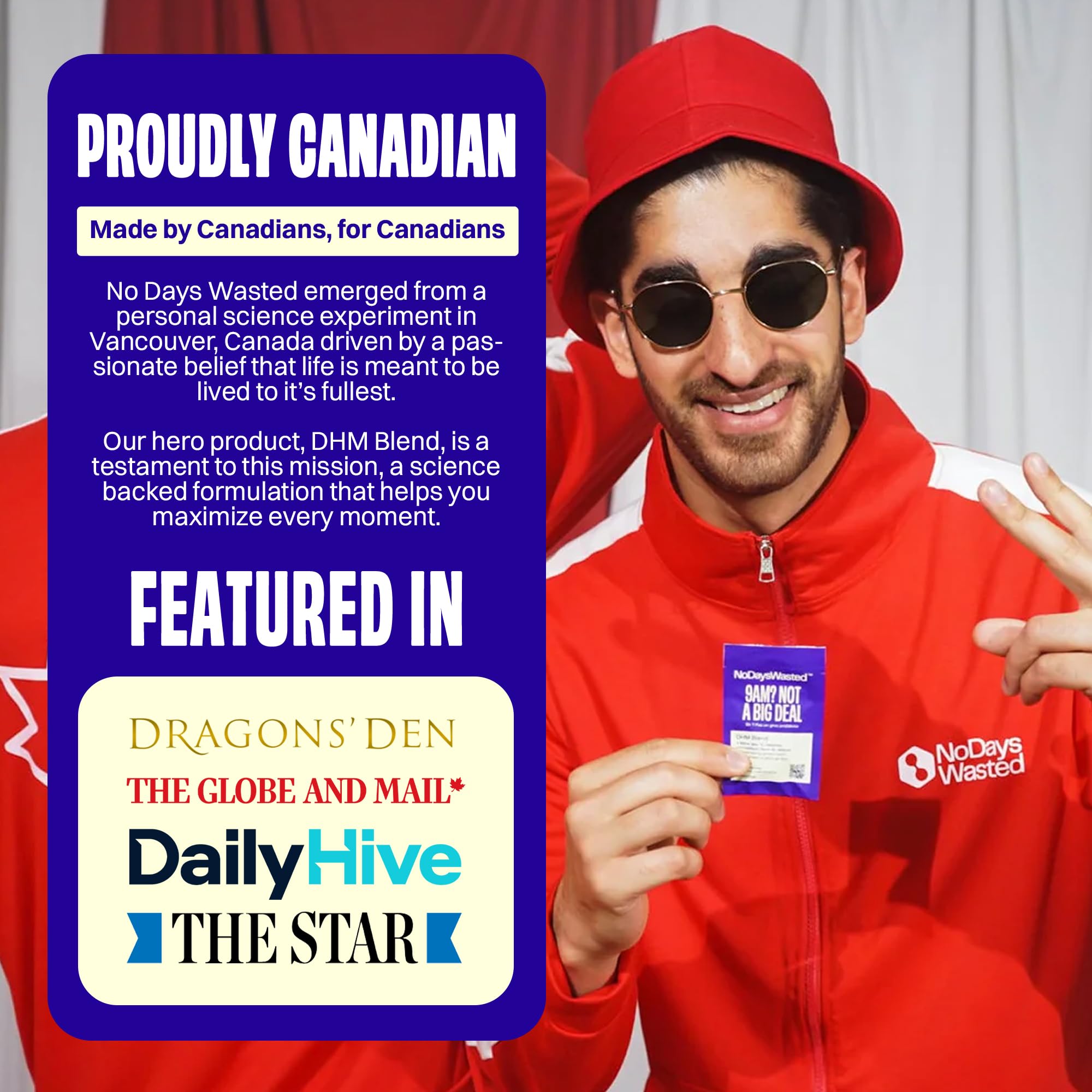 DHM Blend, No Days Wasted, 30 Capsules (15 Servings) - Jar - Dihydromyricetin (DHM Supplement), Milk Thistle, Prickly Pear, Hydration Blend-Take During Evening for Better Next Day After Celebrating 🍁 All In One Marketplace Canada