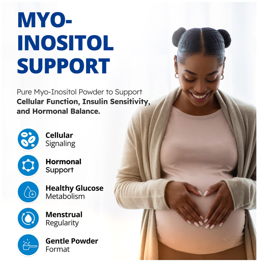 CanPrev Myo-Inositol Powder 500g, 125 Servings, PCOS Supplement for Women, Supports Glucose Metabolism, Ovulatory Function, Cellular Health and Wellness 🍁 All In One Marketplace Canada