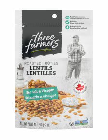 Three Farmers - Rstd Lentils Sea Salt & Vinegar (140g)