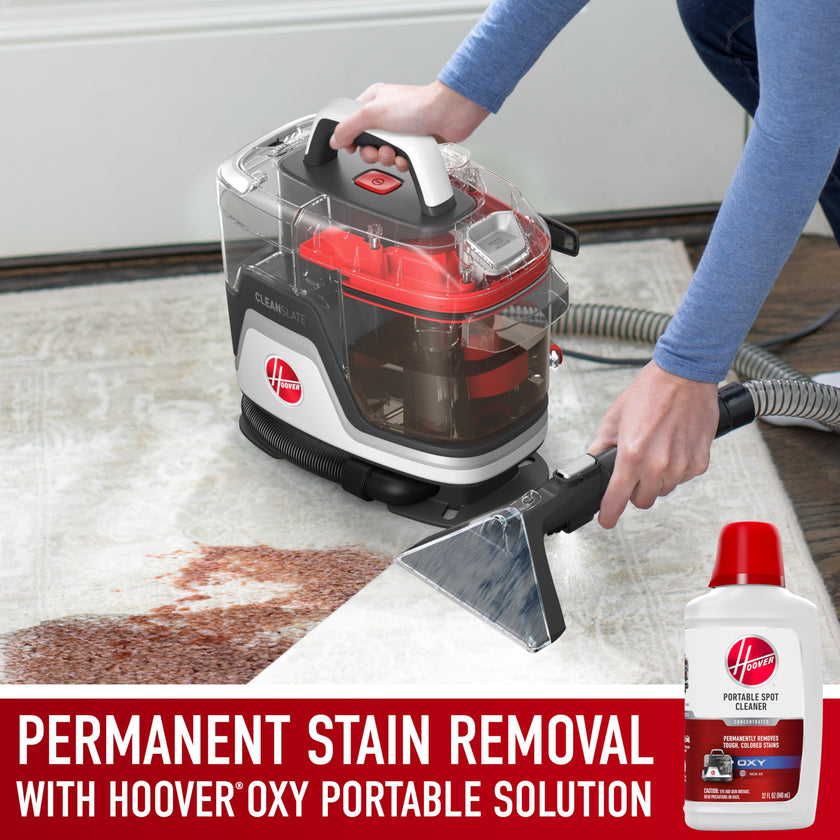 Hoover CleanSlate FH14000V Portable Carpet and Upholstery Spot Cleaner Machine with Dual Tank Technology, 40 oz Capacity, 7 Inch WidePath Tool, Pet Stain Remover, Red 🍁 All In One Marketplace Canada