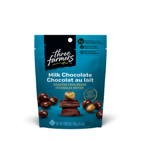 Three Farmers - Milk Chocolate Roasted Fava Beans (100g)