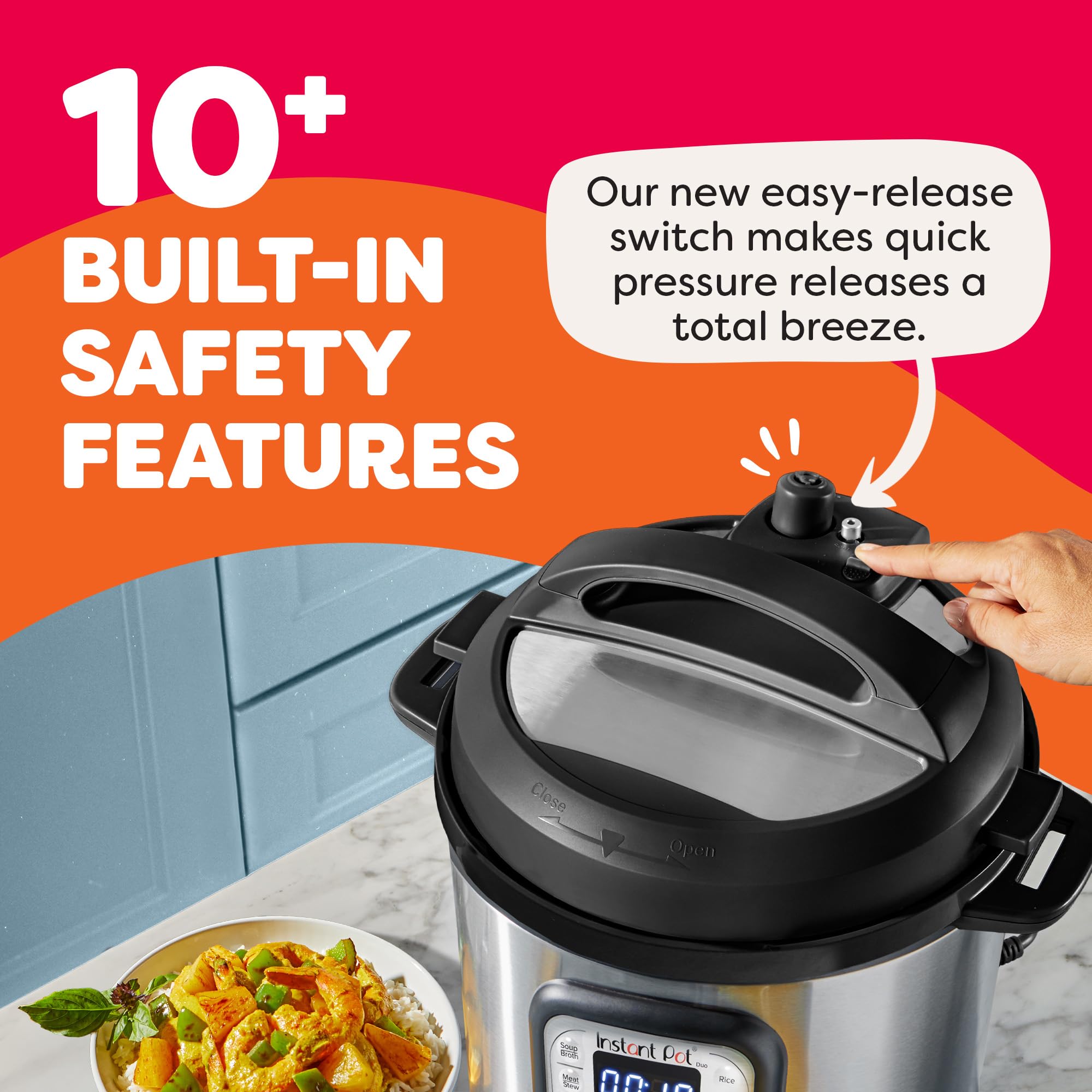 Instant Pot Duo 7-in-1 Electric Pressure Cooker, Slow Cooker, Rice Cooker, Steamer, Saute, Yogurt Maker, Warmer & Sterilizer, Includes App With Over 800 Recipes, Stainless Steel, 6 Quart 🍁 All In One Marketplace Canada