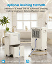 VEAGASO 1500 Sq.Ft Dehumidifier, 21 Pints Dehumidifiers for Basemens with Drain Hose & Humidity Control, Quiet Operation Dehumidifiers for Home, RV, Bathroom, Bedroom - 3 Modes & 24H Timer 🍁 All In One Marketplace Canada