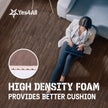 Yes4All EVA Interlocking Mats, Puzzle Floor Tiles, Foam Floor Padding with Border for Furniture, Home Space, Living Room, Garage - Dark Oak Wood, 1.02 m2 🍁 All In One Marketplace Canada