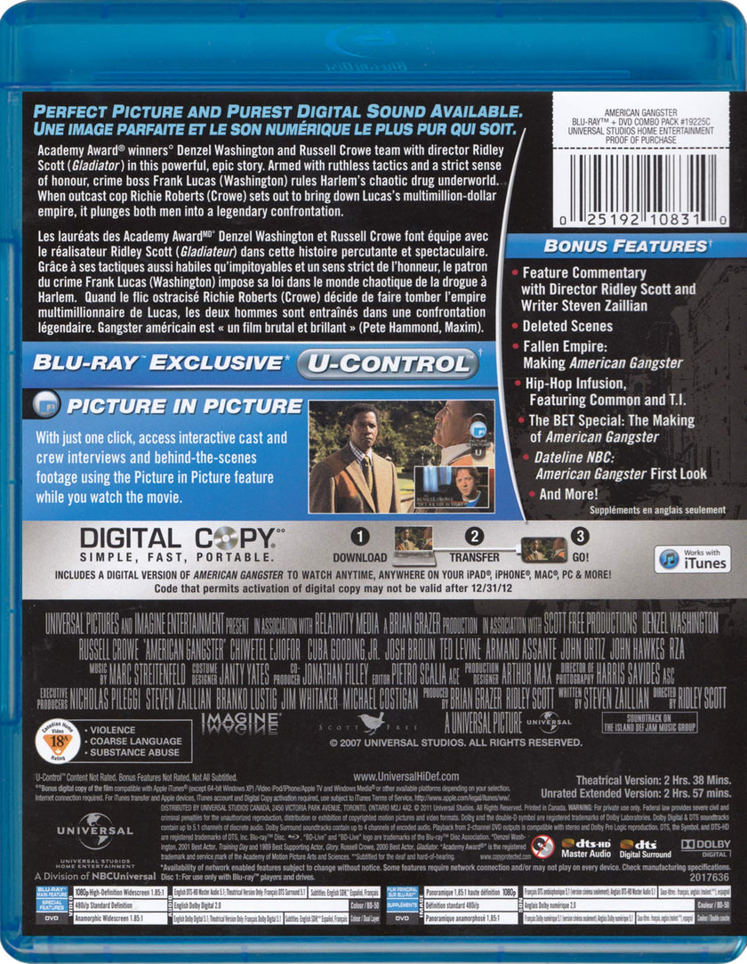 American Gangster - Blu-ray (Used)