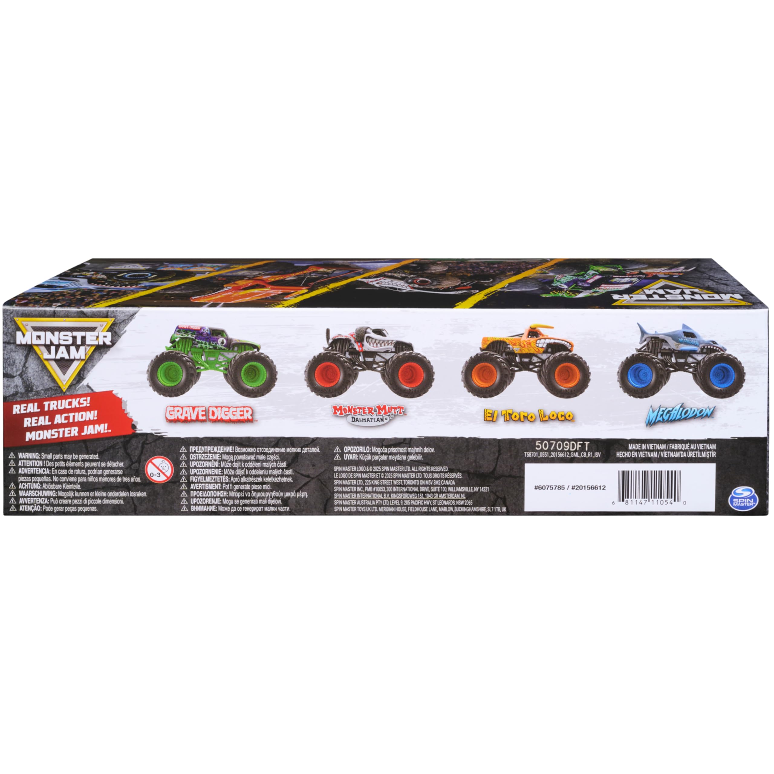 Monster Jam All Stars Monster Trucks, 1:64 Scale Die-Cast Vehicles 4-Pack 🍁 All In One Marketplace Canada