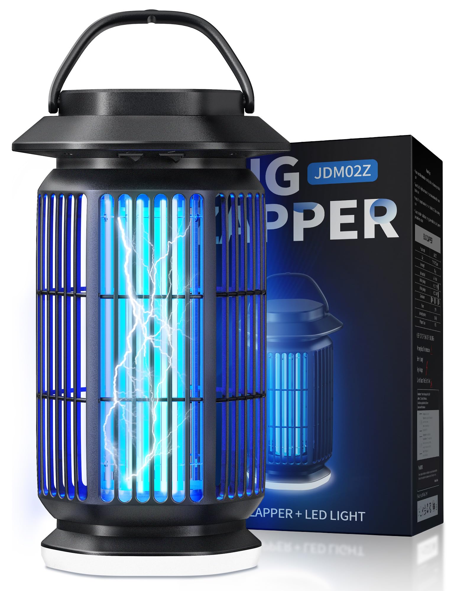 REOGLE 2-in-1 Bug Zapper Indoor Outdoor, 4000V Electric Mosquito Zapper with 365nm UV Light Trap & LED Night Light, Covers 2100 sq ft, Insect Fly Trapper Bug Light for Patio, Garage, Backyard, Porch 🍁 All In One Marketplace Canada