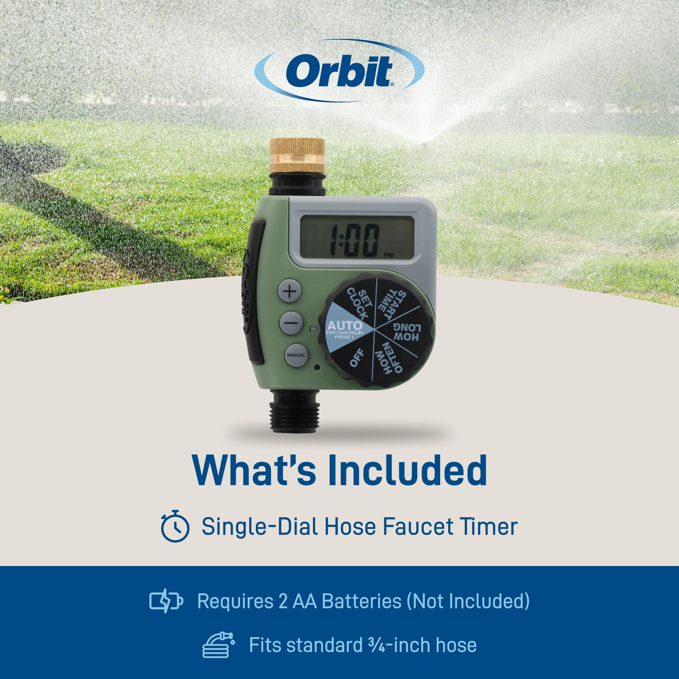 Orbit 62056 One Outlet Single-Dial Hose Faucet Timer 🍁 All In One Marketplace Canada