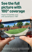 Blink Arc – Plug-in Panoramic Vision [Plus Subscription required], 180° coverage, dual-camera mount for Mini 2K+ and Mini 2 (cameras sold separately) – Mount Accessory only (Black) 🍁 All In One Marketplace Canada