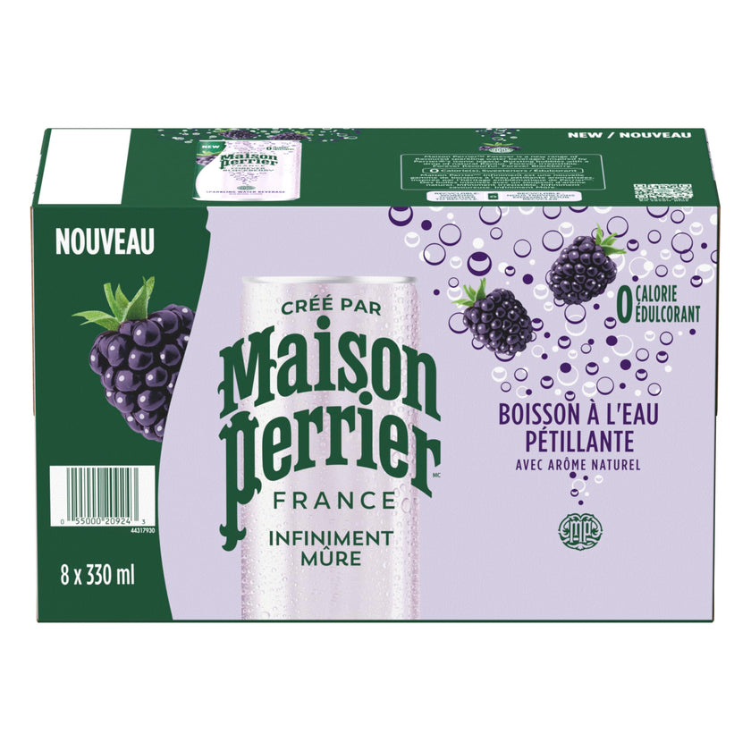 Maison Perrier Forever Blackberry, Sparkling Water Beverage, 24 x 330ml 🍁 All In One Marketplace Canada