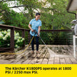 Kärcher K1800PS Max 2250 PSI Electric Pressure Washer with 3 Spray Nozzles - Great for Cleaning Cars, Siding, Driveways, Fencing and More - 1.2 GPM 🍁 All In One Marketplace Canada