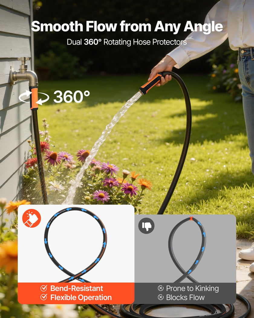 VEVOR Garden Hose, 100 ft 5/8