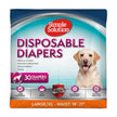 Simple Solution Disposable Dog Diapers for Female Dogs, True Fit, Absorbent, Leak Proof with Wetness Indicator, XL Puppy & Doggie Period Pad and Pee Diaper, for Large Pets, 18-27 Inch Waist, 30 Count 🍁 All In One Marketplace Canada