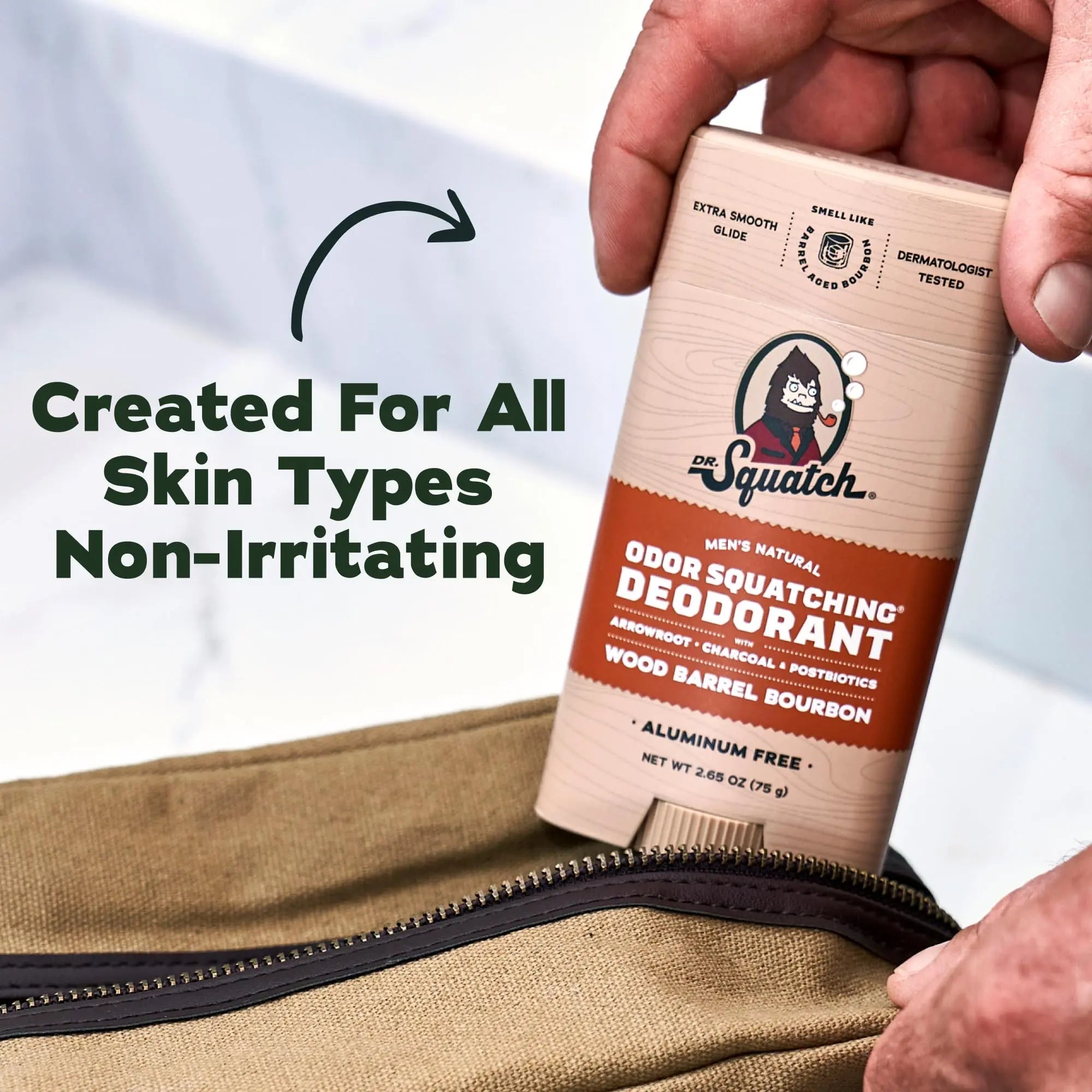 Dr. Squatch Natural Men’s Deodorant – Aluminium Free Natural Deodorant For Men with Charcoal & Postbiotics for 72-Hour Odor Protection – Wood Barrel Bourbon, 2.65oz Stick (2-pack) 🍁 All In One Marketplace Canada