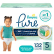 Pampers Pure Baby Diapers, Size 5 (27+ lbs), 132, Up to 100% Leakproof, Premium Hypoallergenic Soft Diapers 🍁 All In One Marketplace Canada