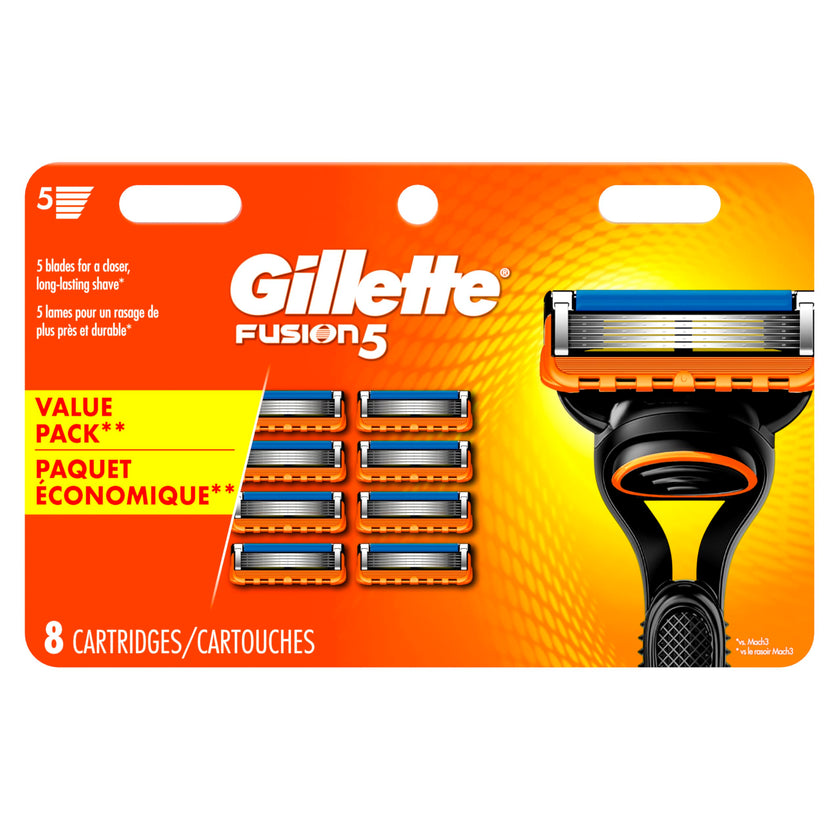 Gillette Fusion5 men's Razor Blade Refills, 8 Count 🍁 All In One Marketplace Canada