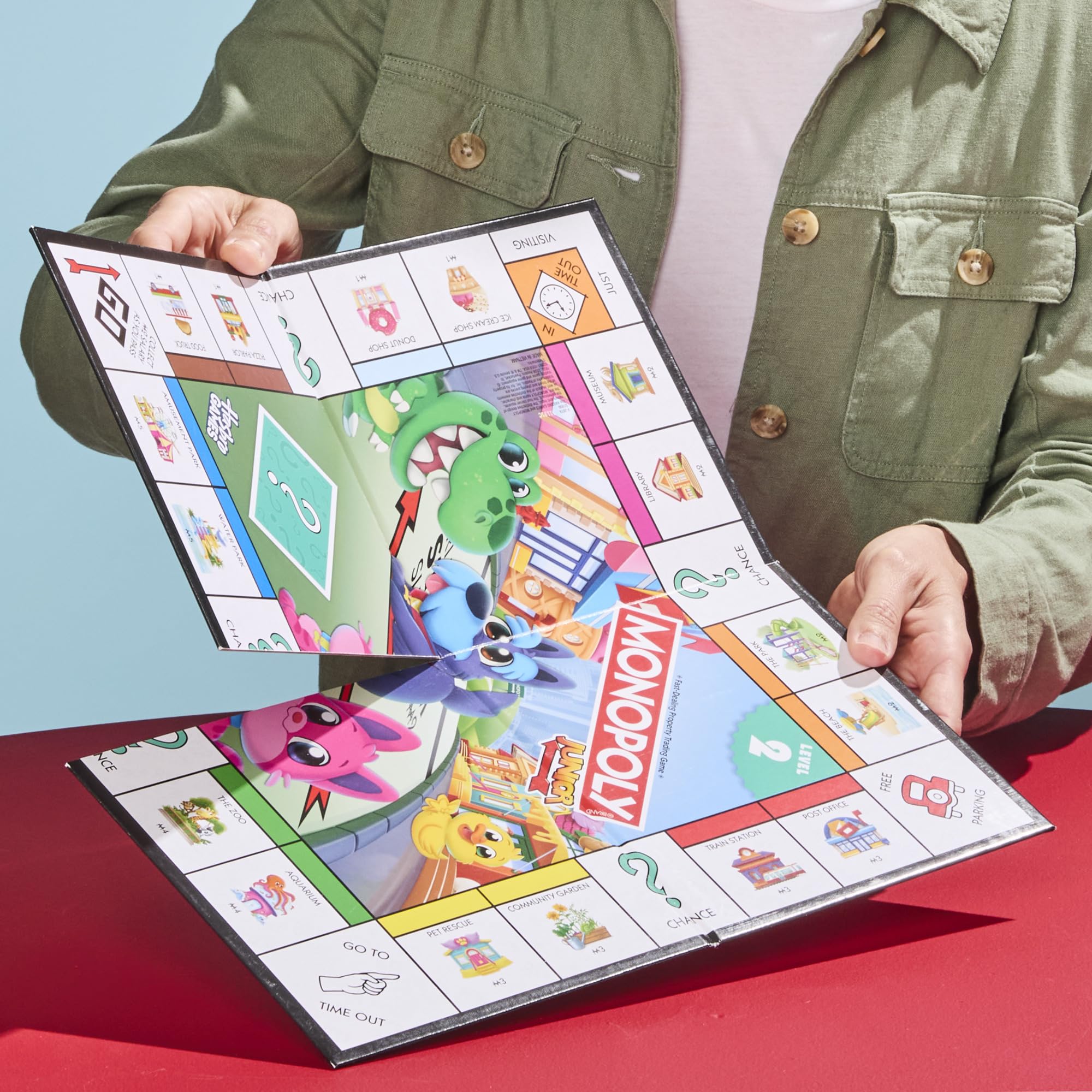 Monopoly Junior Board Game | 2 Games in 1 for Younger Kids, 2-Sided Board | Ages 4+ | 2 - 4 Players | 20 Mins. | Gifts for Preschoolers (English & French Version) 🍁 All In One Marketplace Canada