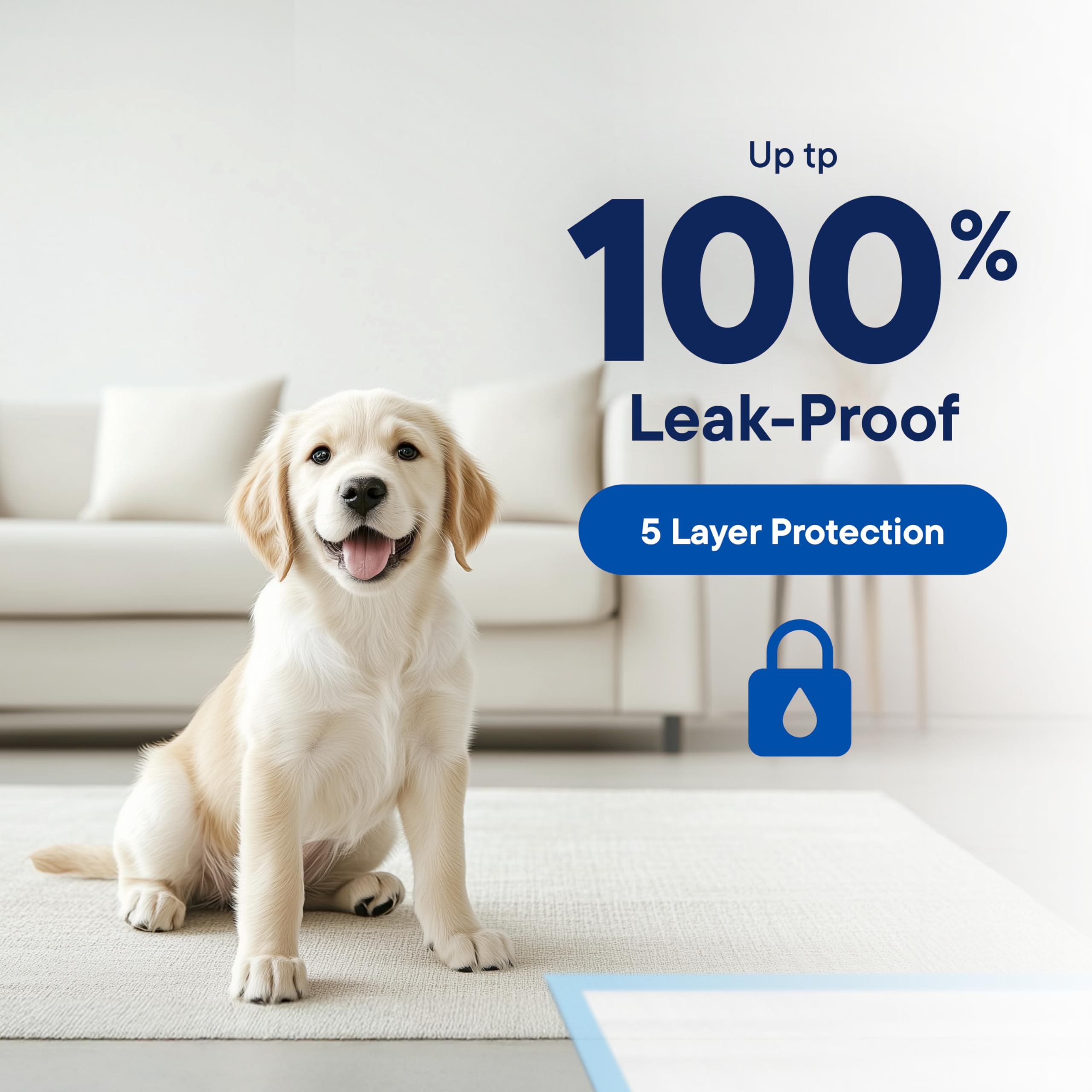 Puppy Pads Pet Pee Pads for Dogs & Puppy Training - 100 Count - Potty Pads for Dogs 22