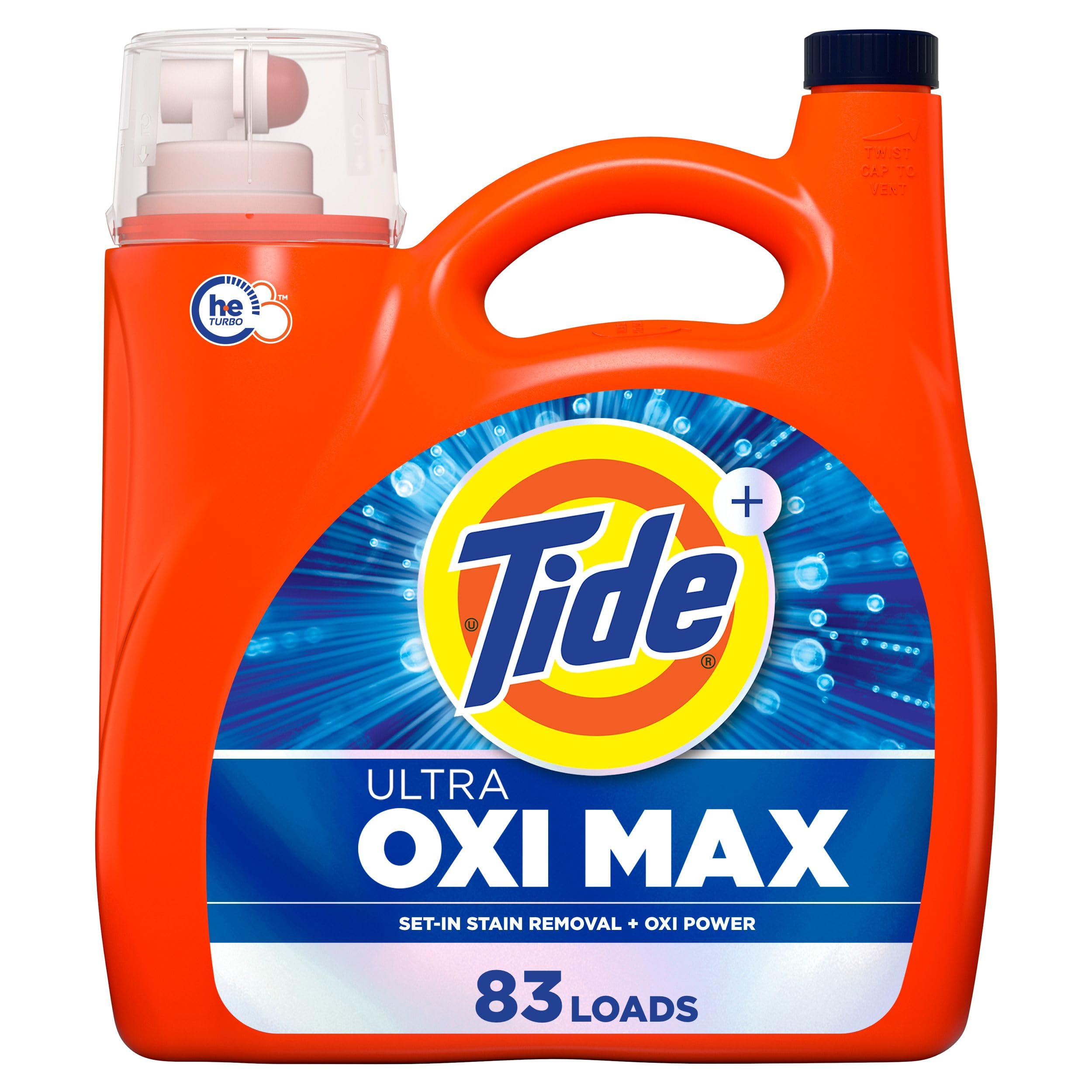 Tide Ultra Oxi Max Liquid Laundry Detergent, 83 Loads, Set-in Stain Removal Plus Oxi Power, Laundry Detergent Liquid, 3.46 L 🍁 All In One Marketplace Canada