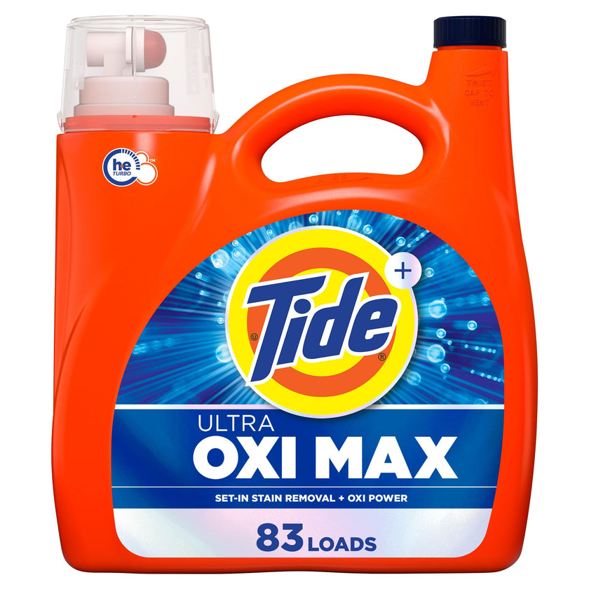 Tide Ultra Oxi Max Liquid Laundry Detergent, 83 Loads, Set-in Stain Removal Plus Oxi Power, Laundry Detergent Liquid, 3.46 L 🍁 All In One Marketplace Canada