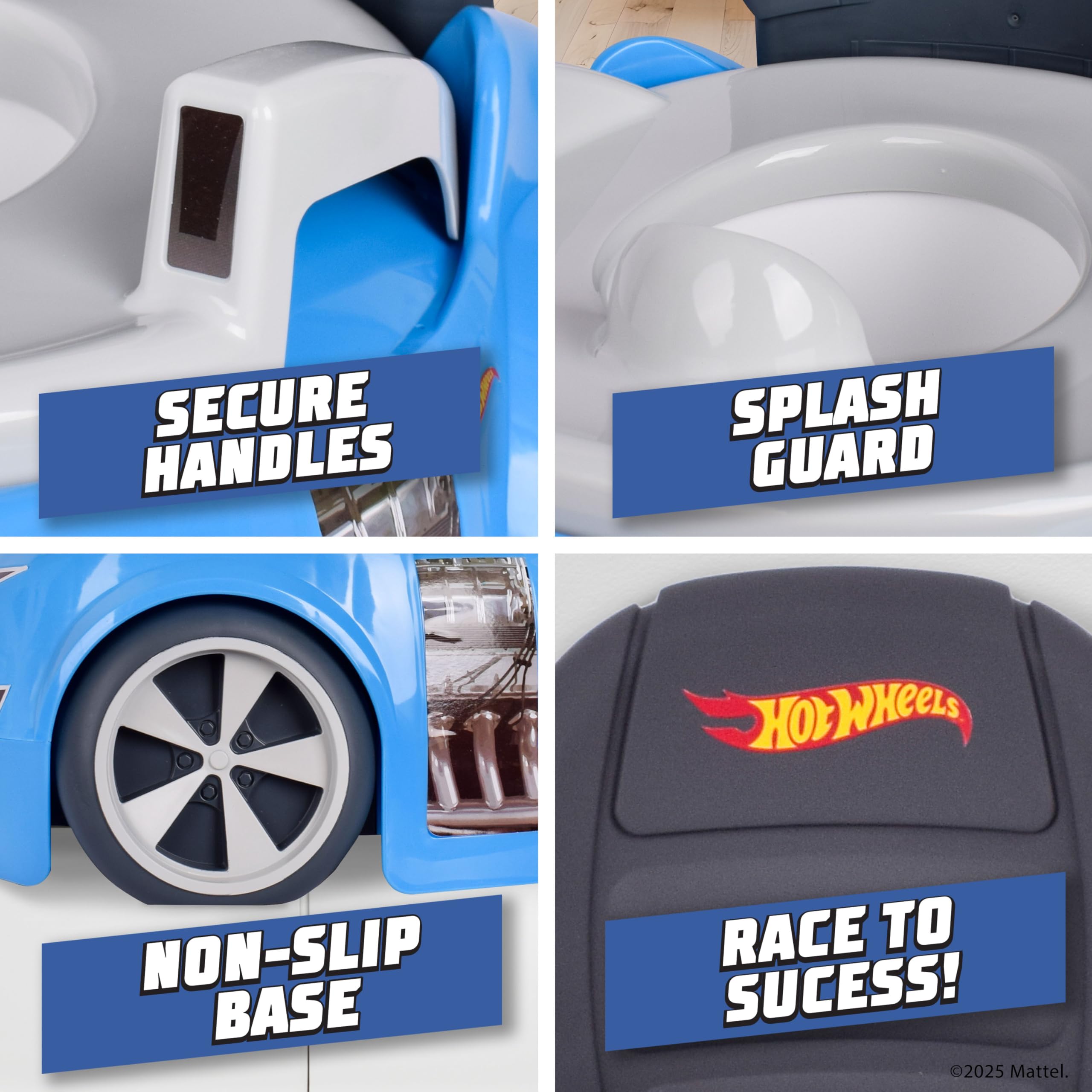 Hot Wheels Blue Race Car Potty Training Toilet, Includes Detachable Toddler Toilet Seat and Kids Potty, Ages 12 Months and Up 🍁 All In One Marketplace Canada