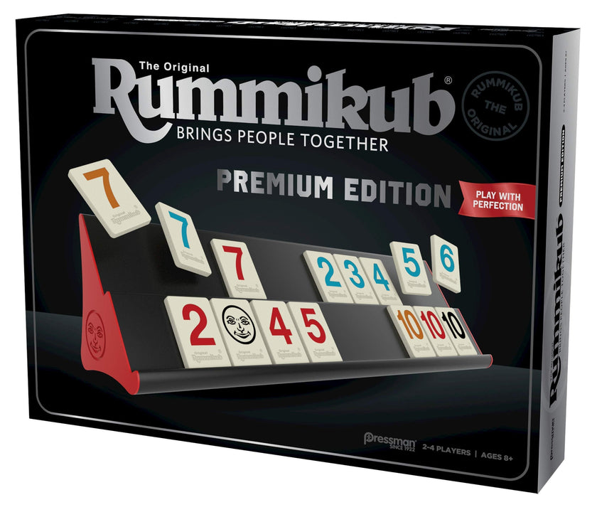 Rummikub Premium Edition - Features Racks - Large Number Engraved Tiles and a Storage Bag for the Ultimate Rummikub Experience 🍁 All In One Marketplace Canada