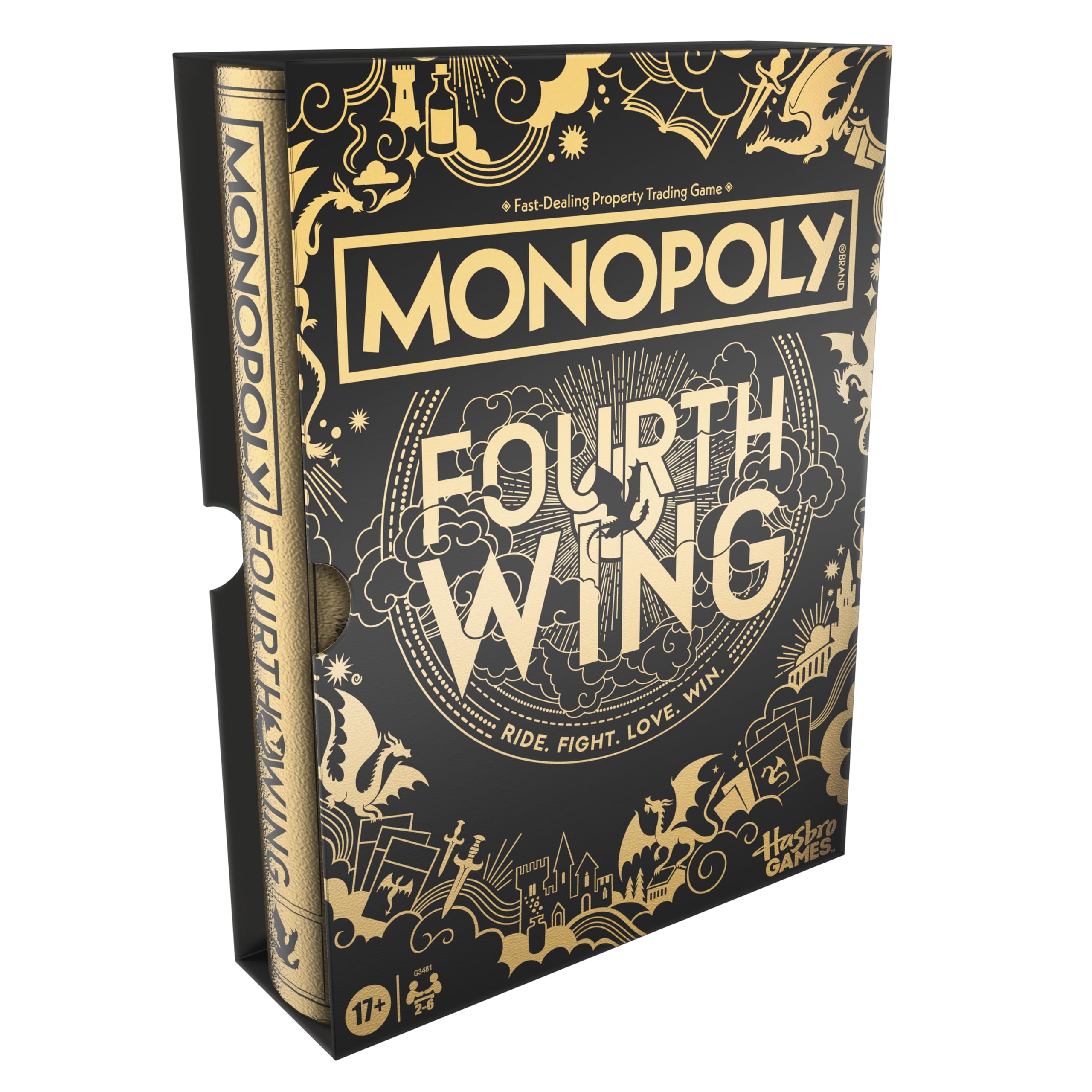 Monopoly Fourth Wing Edition Board Game for Adults | Officially Licensed Game Inspired by the Empyrean Series, Book 1 | 2-6 Players | Ages 17+ 🍁 All In One Marketplace Canada