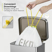 EKO Extra Strong 21 Gallon Large Trash Bags, Heavy-Duty Drawstring Kitchen & Household Garbage Bags (80L), Leak-Resistant, Fresh Floral Scent, Continuous Odor Control, 60 Count, Code G 🍁 All In One Marketplace Canada