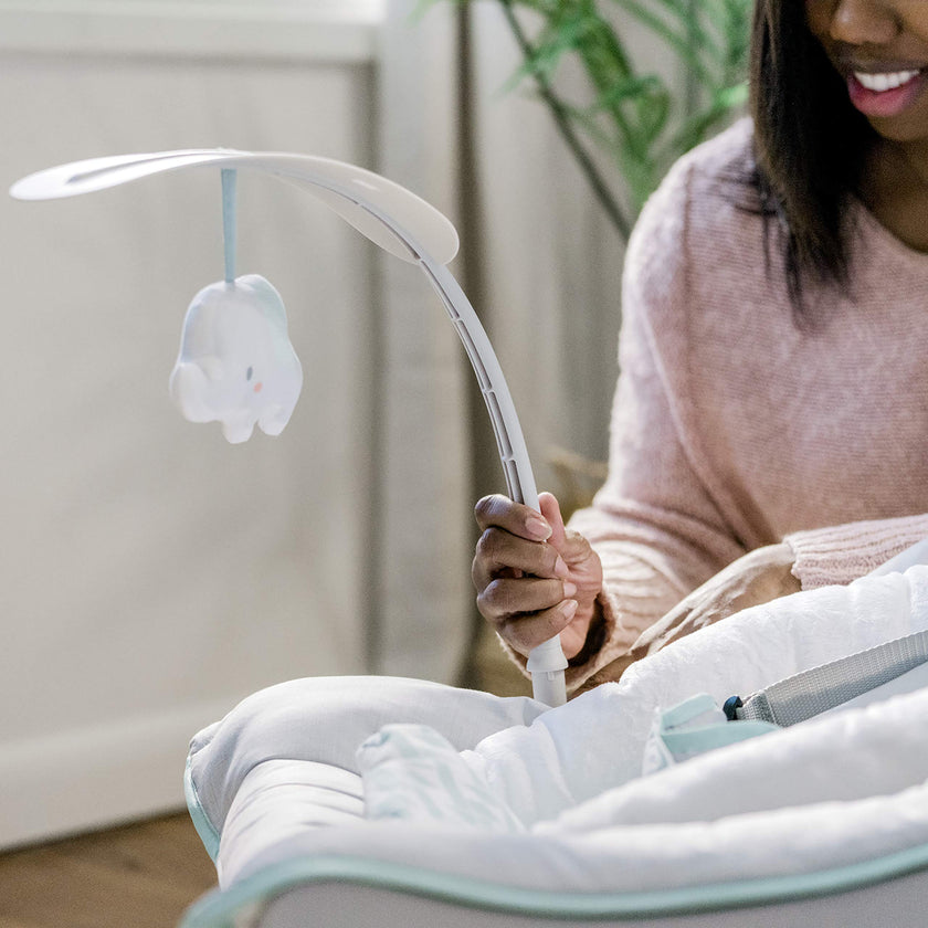 Ingenuity Keep Cozy 3-in-1 Grow with Me Vibrating Baby Bouncer, Seat & Infant to Toddler Rocker, Vibrations & Toy Bar, 0-30 Months Up to 40 lbs (Weaver) 🍁 All In One Marketplace Canada