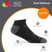 Fruit of the Loom Men's Dual Defense Low Cut Cushioned Moisture Wicking Socks (12 Pack), Black, Medium (6-12) 🍁 All In One Marketplace Canada