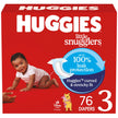 Diapers Size 3 - Huggies Little Snugglers Disposable Baby Diapers, 76ct, Giga Pack 🍁 All In One Marketplace Canada
