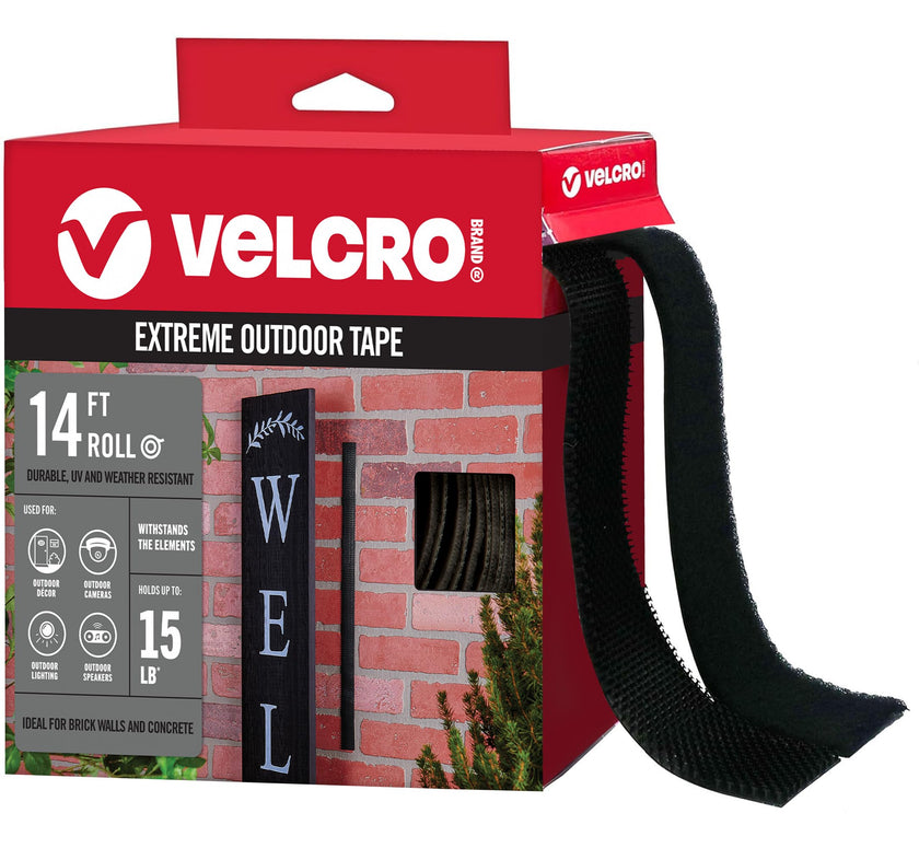 Velcro Brand Extreme Outdoor Double Sided Mounting Tape | Holds up to 15 Pounds on Brick or Other Rough Surfaces | UV and Weather Resistant | 14Ft Heavy Duty Roll 🍁 All In One Marketplace Canada