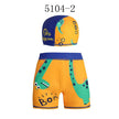 Boys Swimming Trunks with Cap | Kids Polyester Swim Shorts Canada | Size 80-120
