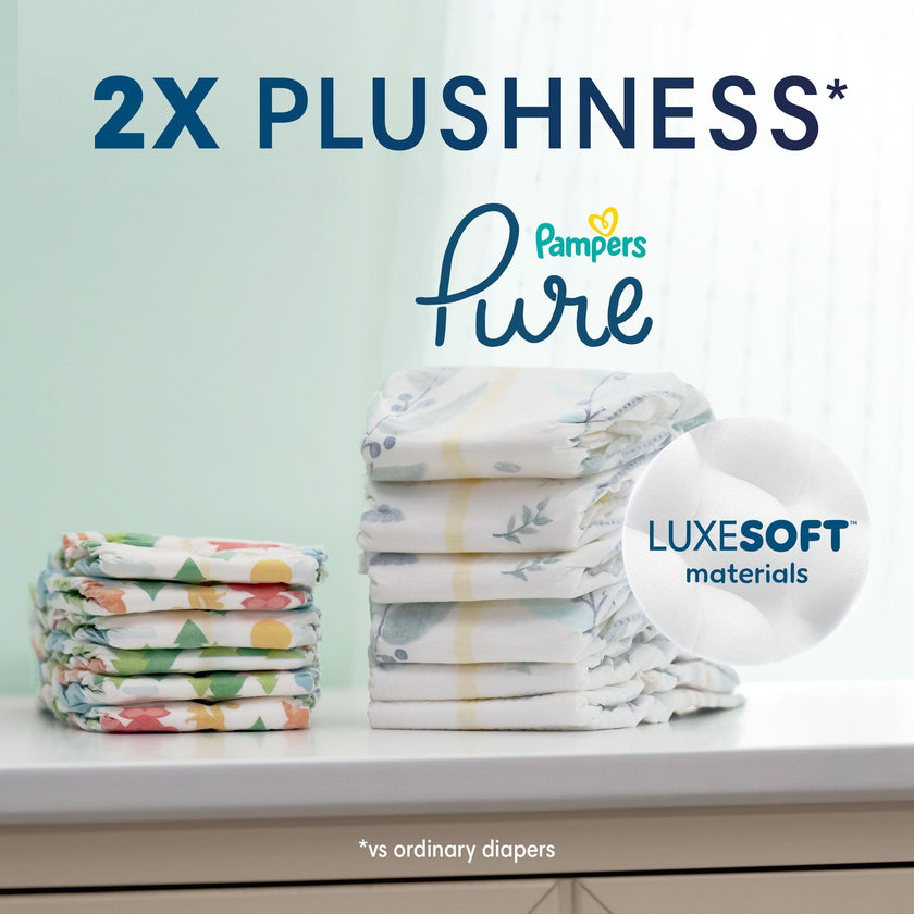Pampers Pure Protection Diapers - Size 3, 168 Count, Hypoallergenic Unscented Disposable Baby Diapers 🍁 All In One Marketplace Canada