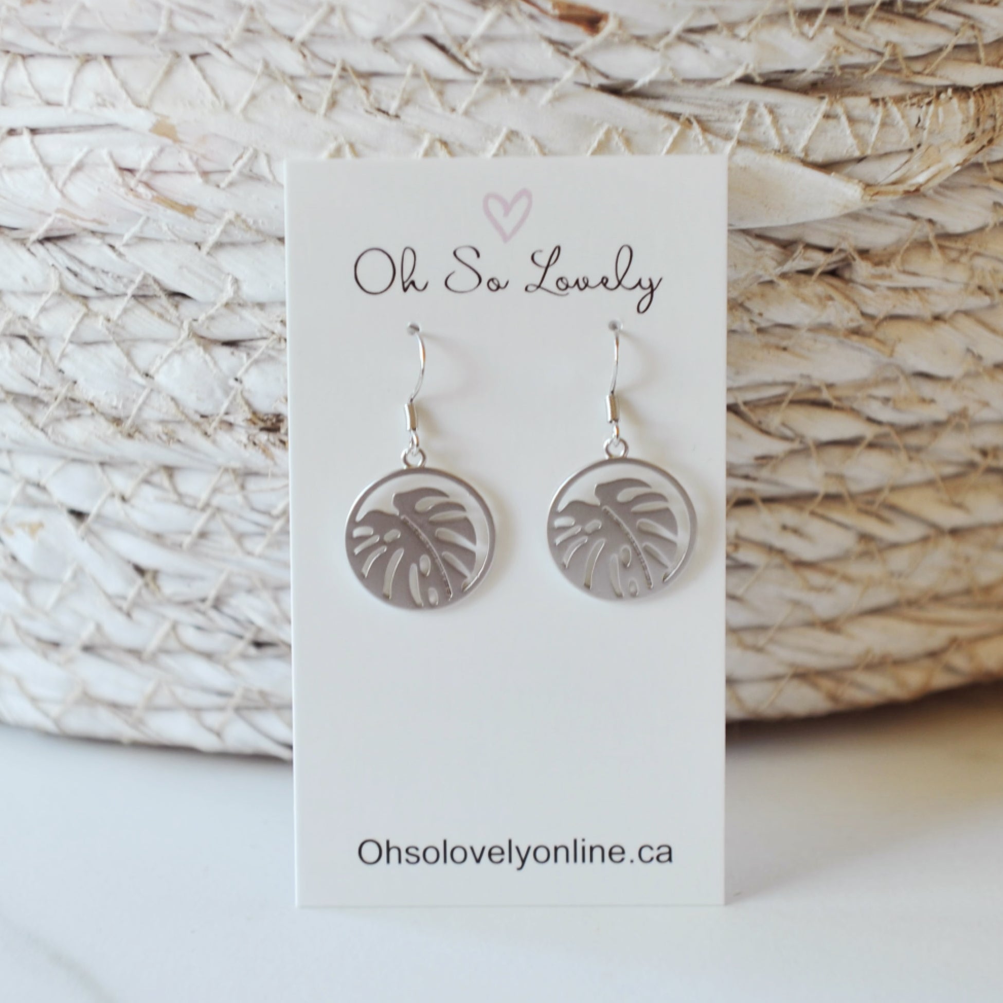 Maeve Monstera Earrings