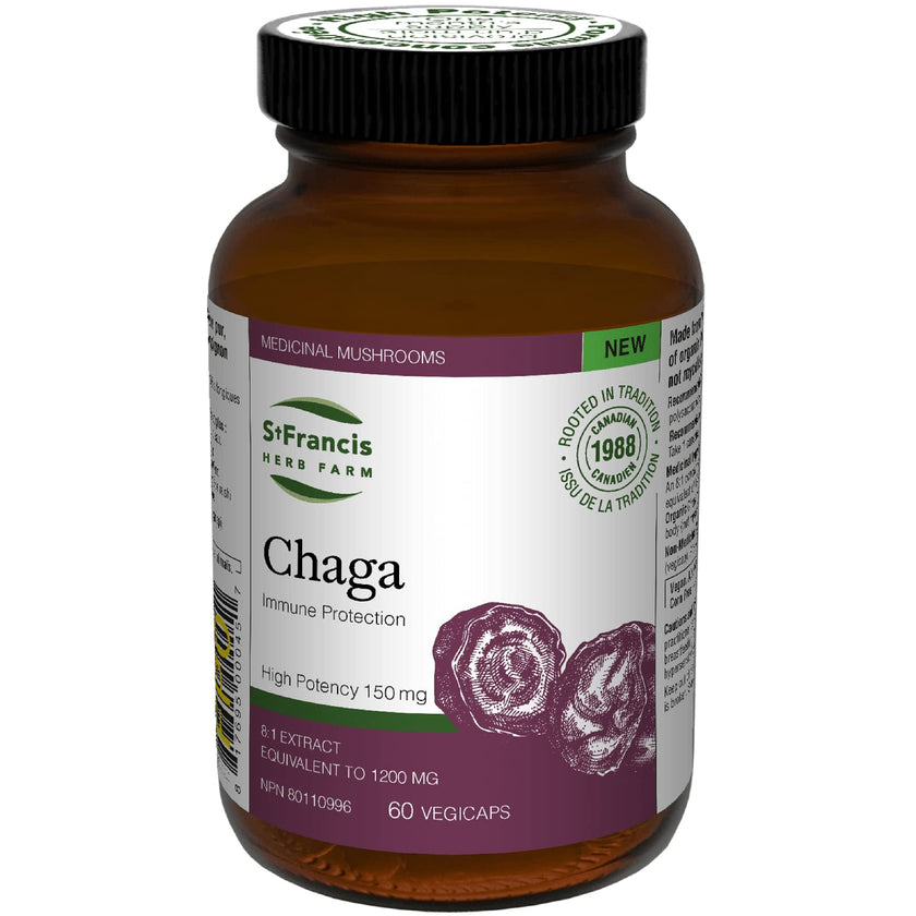 St. Francis Herb Farm - Chaga Mushroom (60caps)