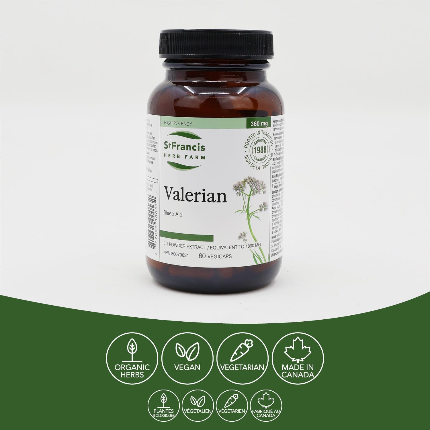 St. Francis Herb Farm - Valerian Capsules (60caps)