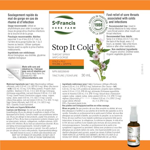 St. Francis Herb Farm - Throat Spray (30ml)