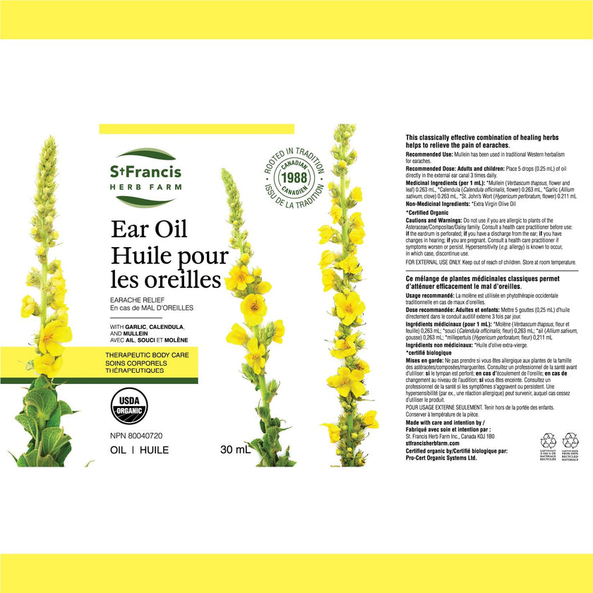 St. Francis Herb Farm - Ear Oil (30ml)