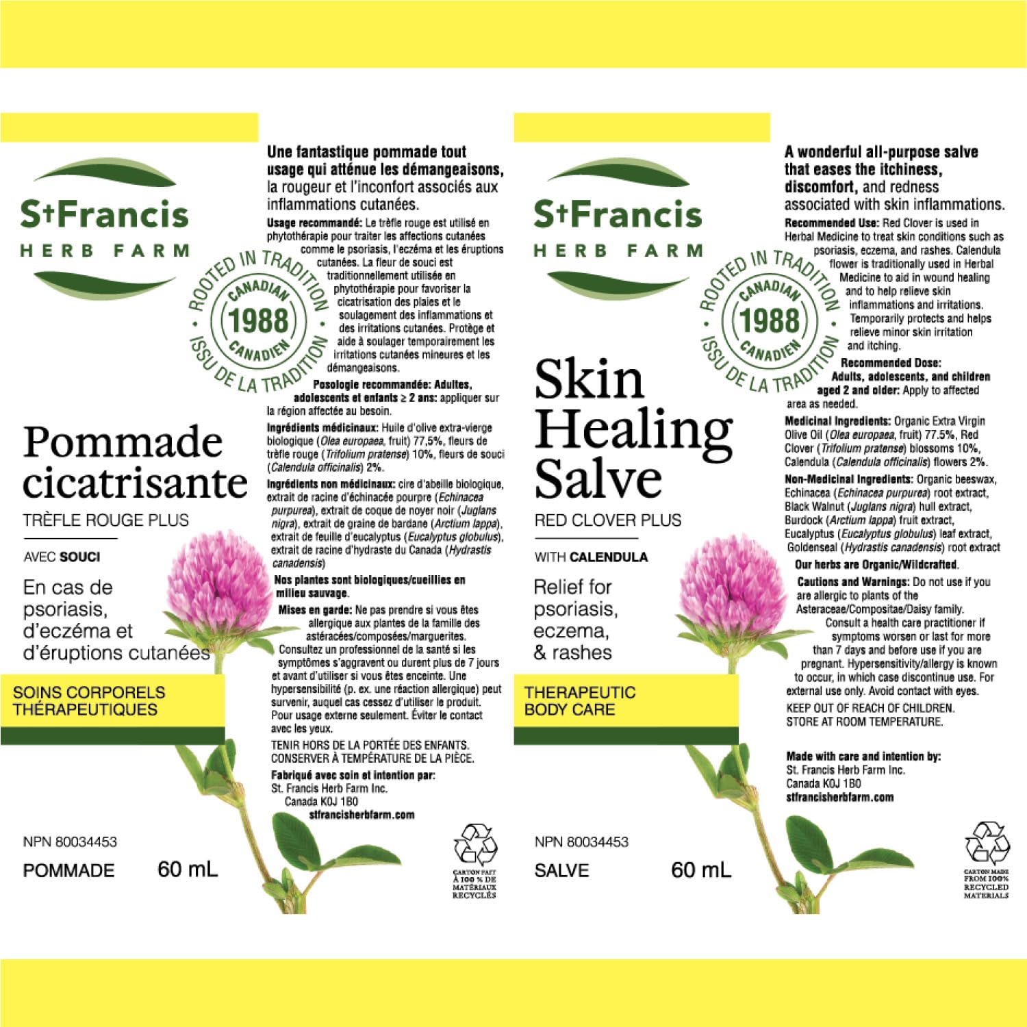 St. Francis Herb Farm - Skin Healing Salve (60ml)
