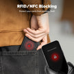 YESIIW Minimalist Pop up Card Holder Wallet for Men RFID Blocking | Slim Business Credit Card Wallet with Money Pocket | Aluminum Metal Bank Card Case for Notes and Coins and Debit Cards | Black 🍁 All In One Marketplace Canada