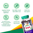 Jamieson Iron Gummies Grape Flavour, 90 Gummies, Supports Overall Health, Helps with Fatigue, Prevents Deficiency and Anemia. Vegetarian, Non-GMO, No Artificial Colours, Flavours or Preservatives 🍁 All In One Marketplace Canada