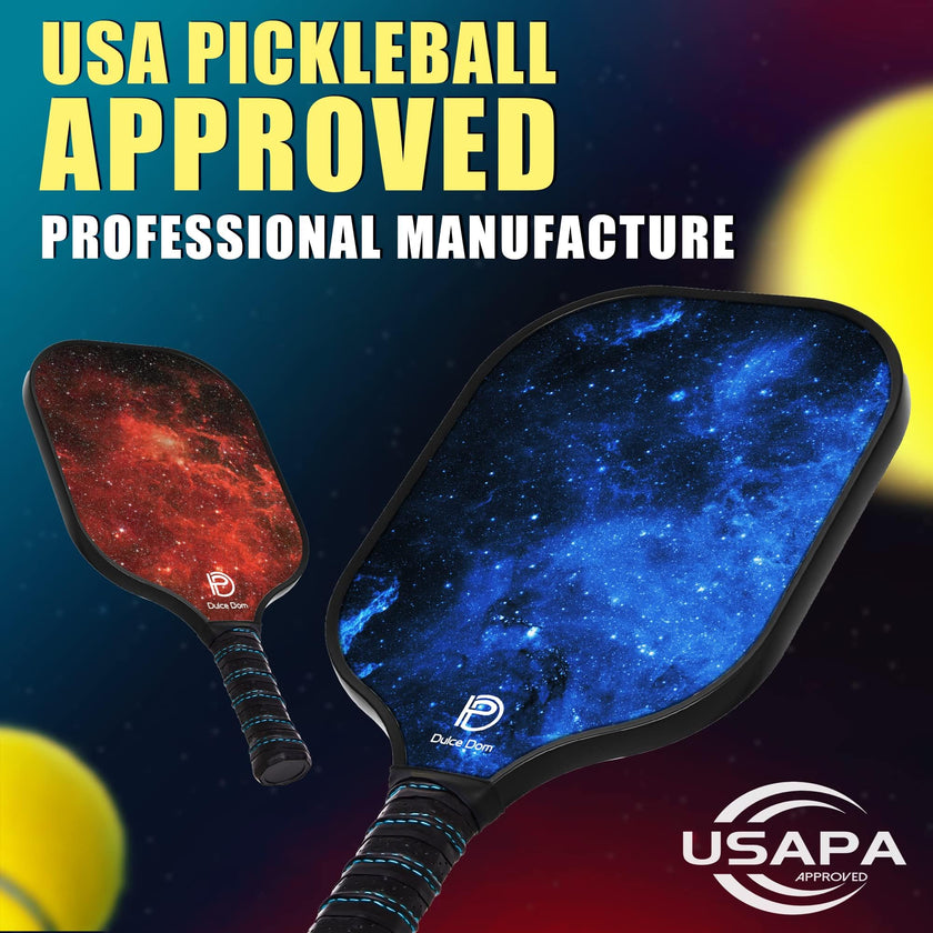 DULCE DOM Pickleball Paddles, USAPA Approved Lightweight Pickle-Ball Set with 4 Premium Balls and Bag, Perfect Raquette Gifts fo Women Men 🍁 All In One Marketplace Canada