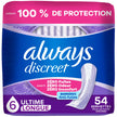 Always Discreet Adult Incontinence Pads for Women, Ultimate Absorbency, Long Length, Postpartum Pads, 54 Count 🍁 All In One Marketplace Canada