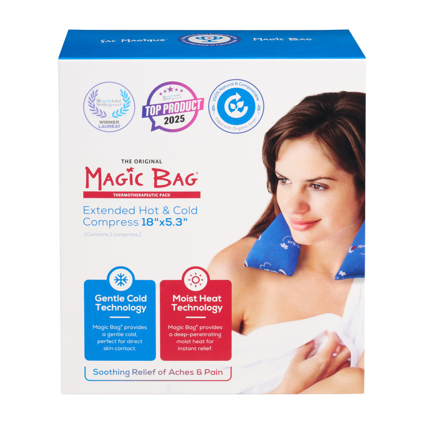The Original Magic Bag Extended Compress, Hot/Cold Therapy for Stomach Pain Relief, Cordless Hot Cold Compress, 50 x 14 cm (19.7