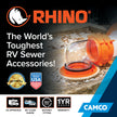 Camco 39736 RhinoFLEX Elbow and 4-in-1 Adapter with Swivel Bayonet Fitting, Orange/Clear 🍁 All In One Marketplace Canada