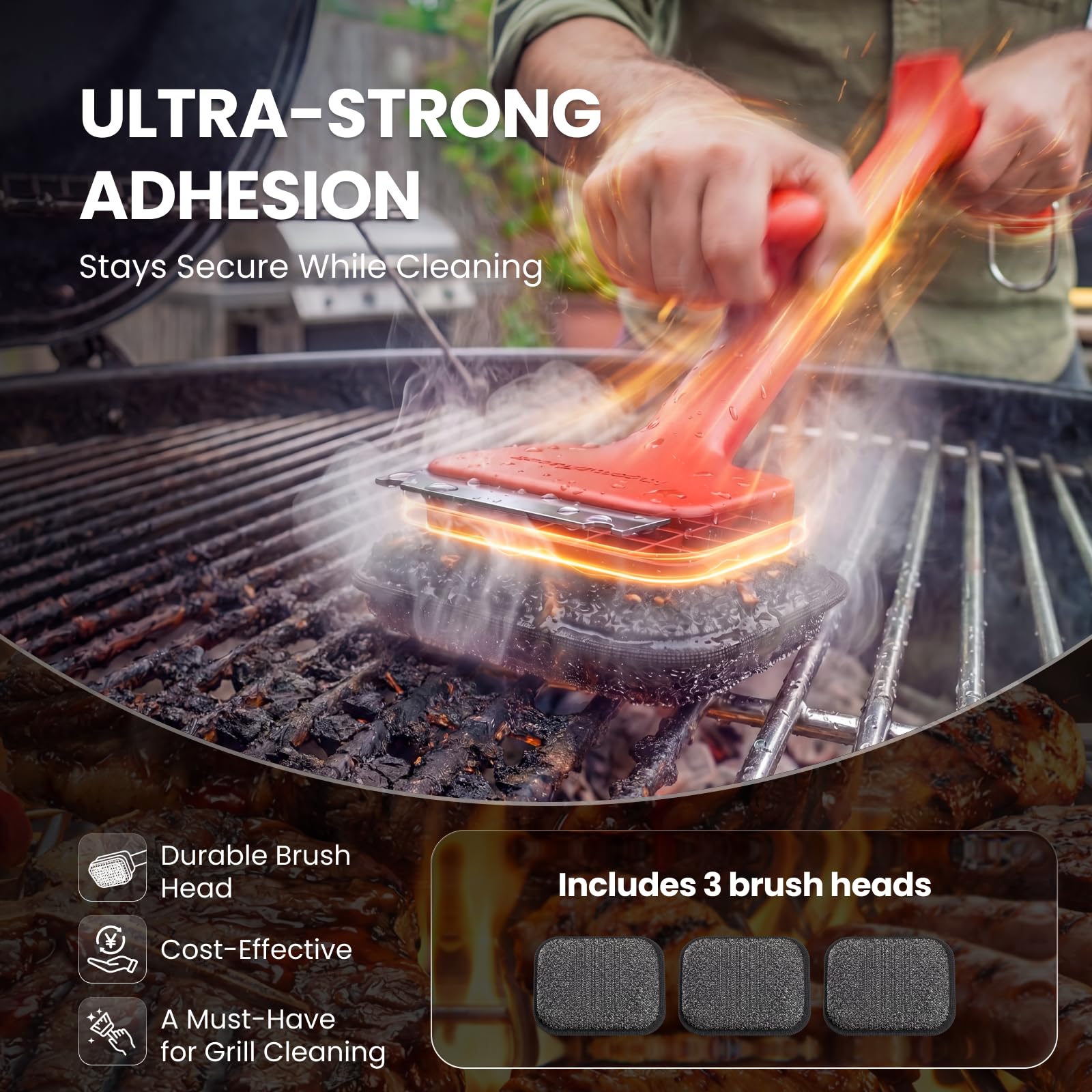 ThermoMaven BBQ Grill Brush Bristle Free - 17